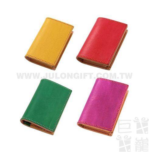 鬥牛士牛皮名片夾/零錢包(手工染色)