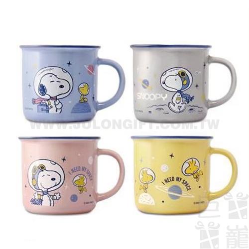 SNOOPY小星球仿搪瓷馬克杯410ml