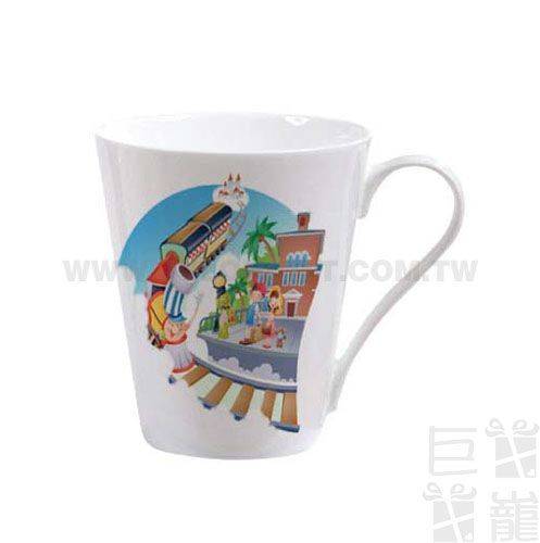 V型骨瓷熱轉印杯