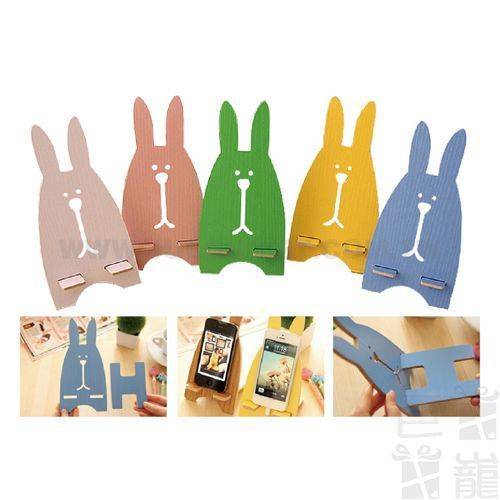 可愛兔子手機支架