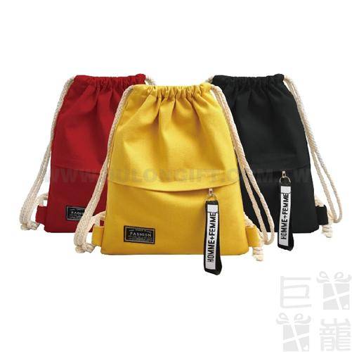 無印簡約帆布束口袋