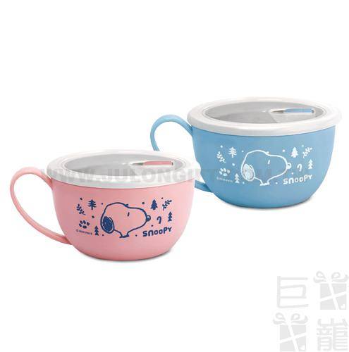 史奴比下雪森林不鏽鋼密封隔熱保鮮碗