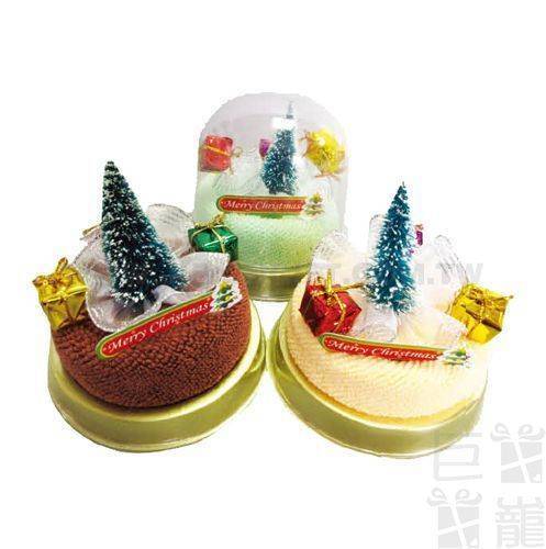 聖誕樹優格造型毛巾