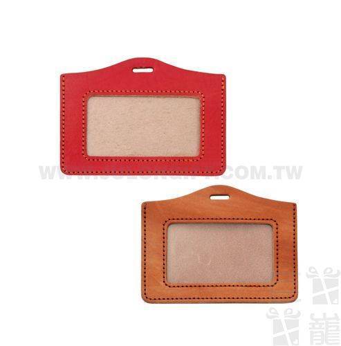 鬥牛士牛皮識別證套/行李吊牌(手工染色)6013-D