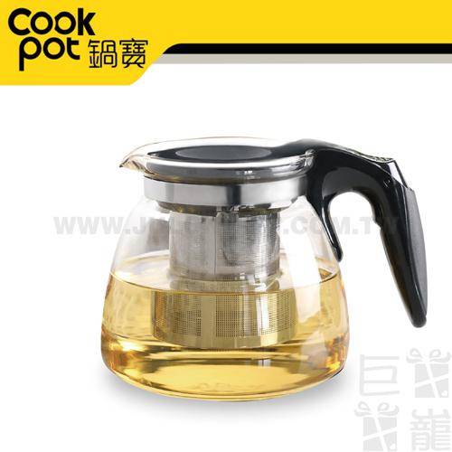 鍋寶耐熱玻璃花茶茶壺-900ml