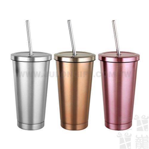 美國銳弗REVOMAX316不鏽鋼吸管冷熱飲杯500ML