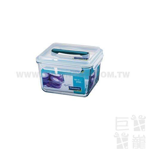 手提長方型強化玻璃保鮮盒3700ml