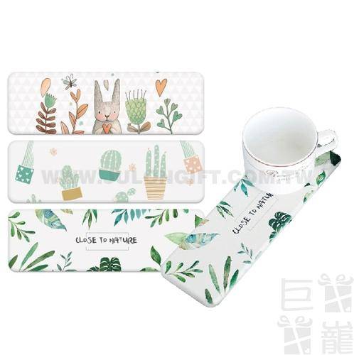 長形硅藻土杯墊