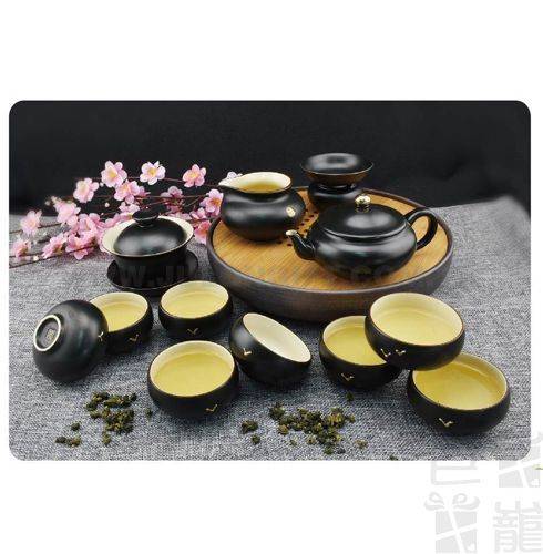 禪覺黑釉茶道組