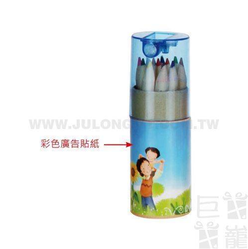 桶裝12色木頭色鉛筆