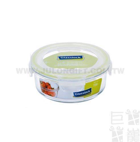 中圓形強化玻璃保鮮盒720ml