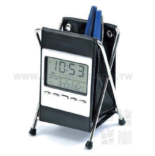 皮製萬年曆筆筒