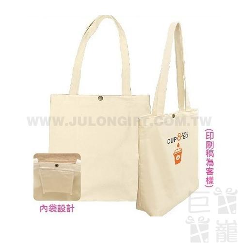 文青帆布托特包(有底無側邊)