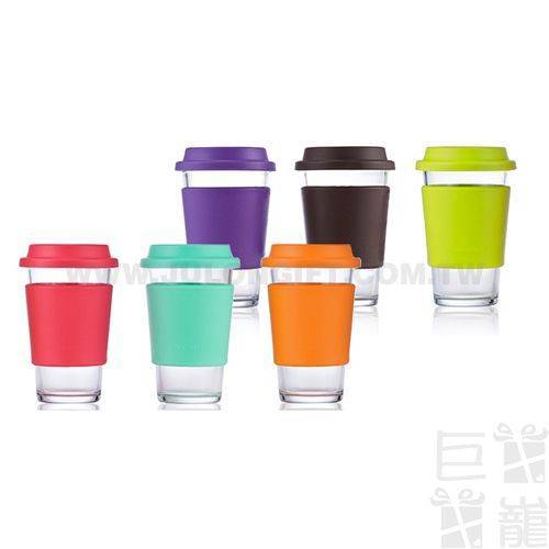 馬卡龍強化玻璃隨行杯