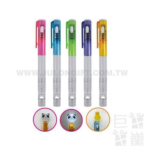 LED造型燈筆+口哨