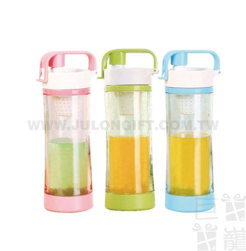 手提雙層運動玻璃杯