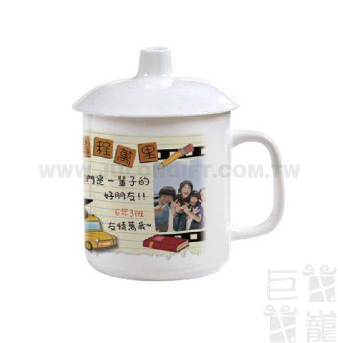 三井骨瓷熱轉印蓋杯