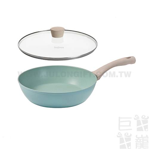 康寧餐具SNAPWARE鈦輕量不沾深煎鍋 -28cm