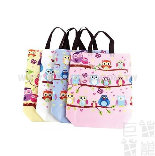 貓頭鷹覆膜手提袋