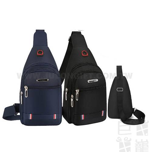 潮流雙拉鍊胸前包