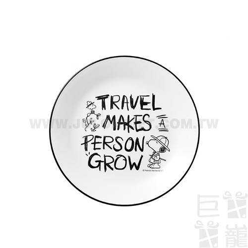 康寧餐具SNOOPY復刻黑白 8吋平盤