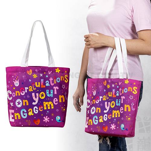 仿帆布袋33x29cm底寬8cm短提帶