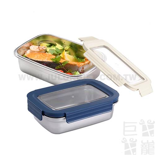 掌廚可樂膳304不鏽鋼可拆式透明窗保鮮便當盒1000ML