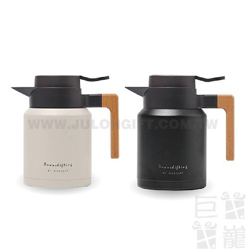  北歐木柄保溫壺1200ml