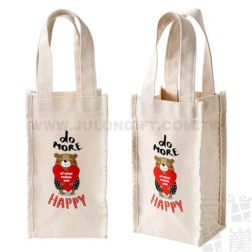 帆布立體飲料袋