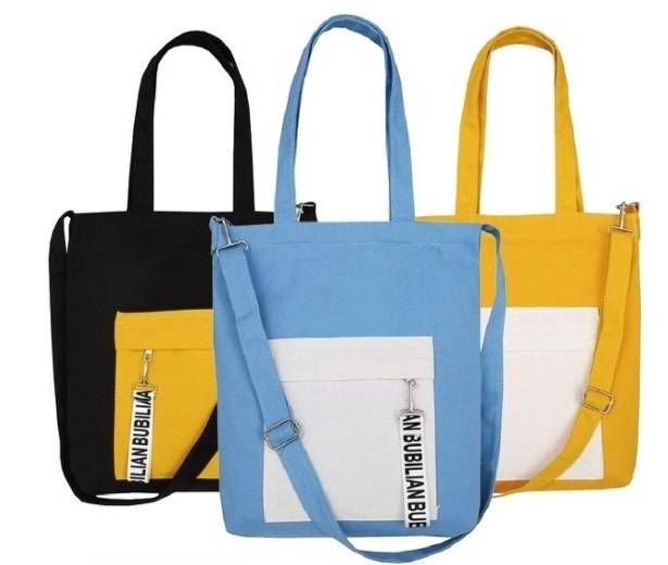 撞色托特包