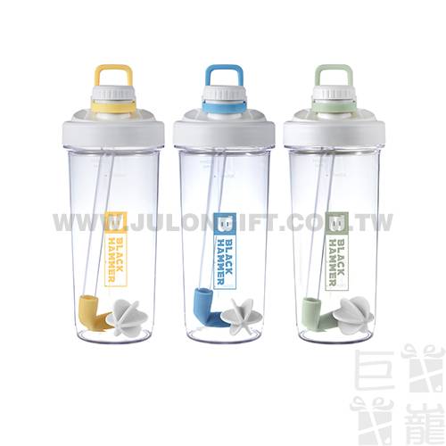 BLACK HAMMER ECOZEN輕透隨行吸管杯850ml